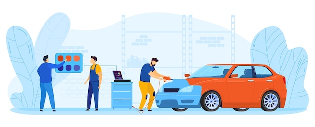 Vektor autoreparaturillustration