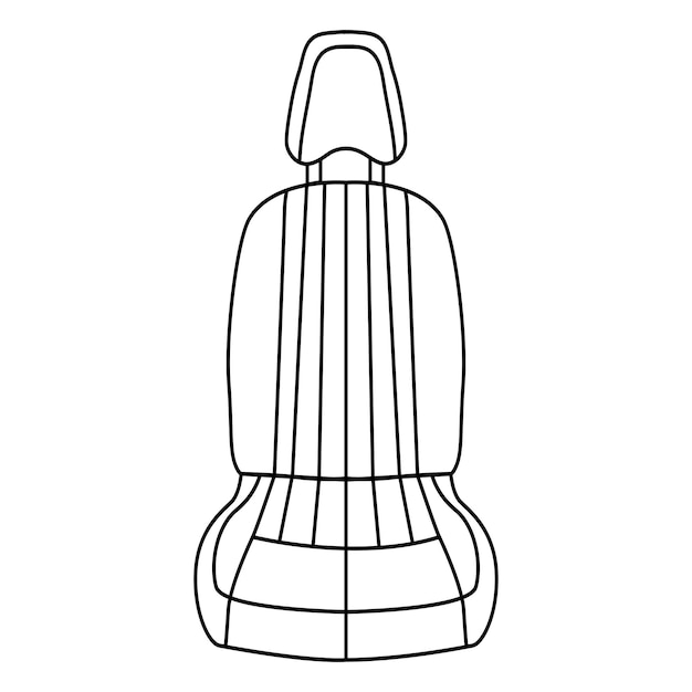 Autositz-symbol, vektorgrafik, symboldesign