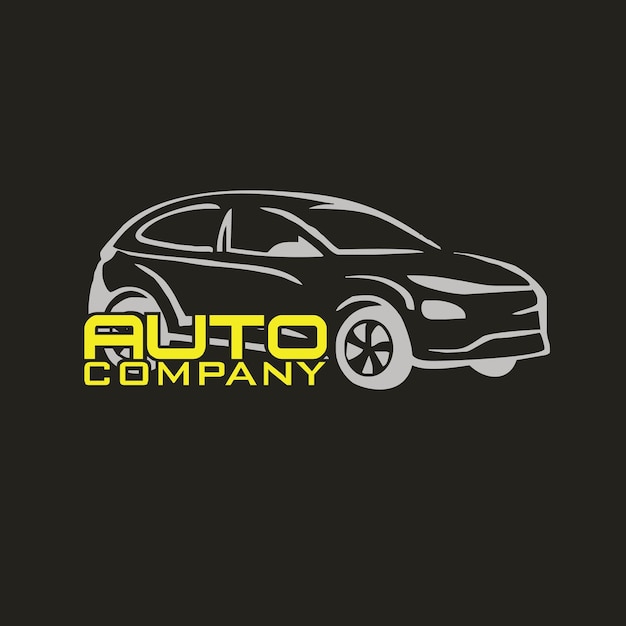 Autowerkstatt autowaschanlage oder autosalon logo