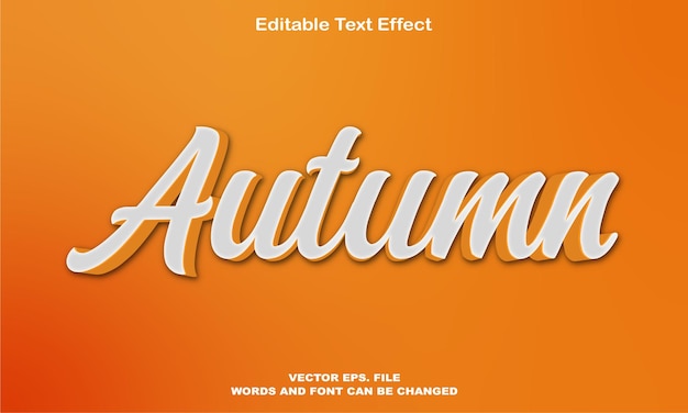 Autumn Font und 3D-Alphabet-Texteffekte