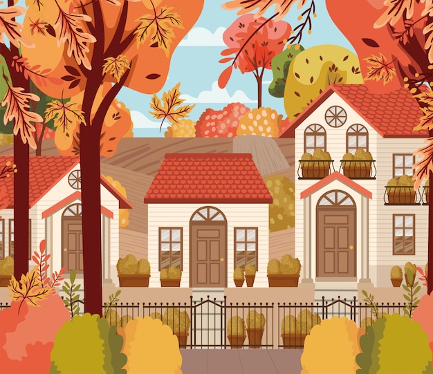 Autumn season design, vektorillustration