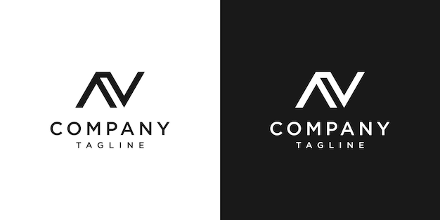 AV-Monogramm-Logo-Symbol-Symbolvorlage