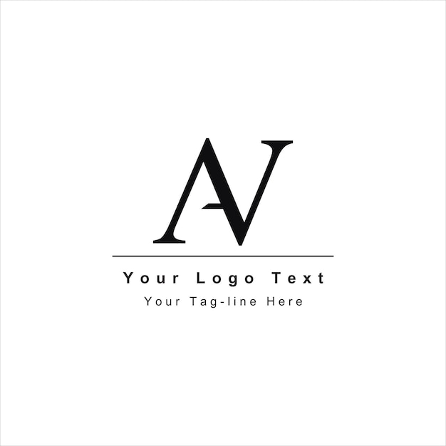 AV- oder VA-Buchstabenlogo Einzigartiges, attraktives, kreatives, modernes Anfangsbuchstabe-Icon-Logo
