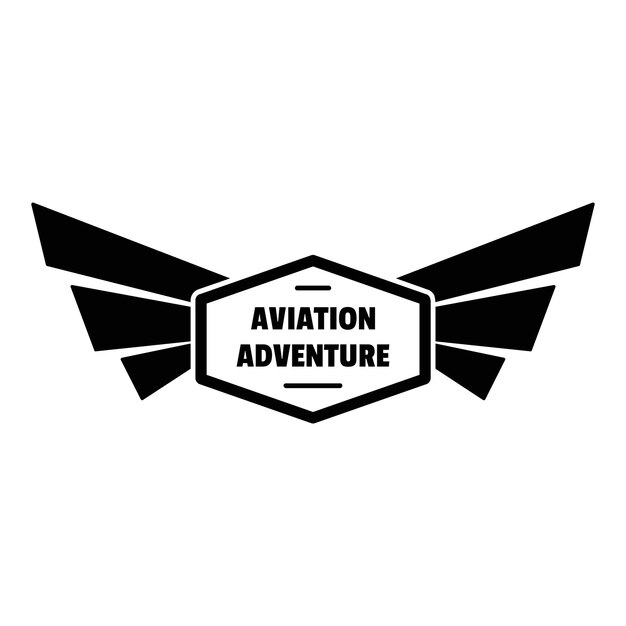 Vektor avia adventure-logo einfache illustration des avia adventure-vektorlogos für webdesign isoliert auf weißem hintergrund