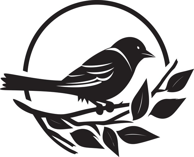 Vektor avian weaver vector nest icon crafted nest schwarzvogel logo