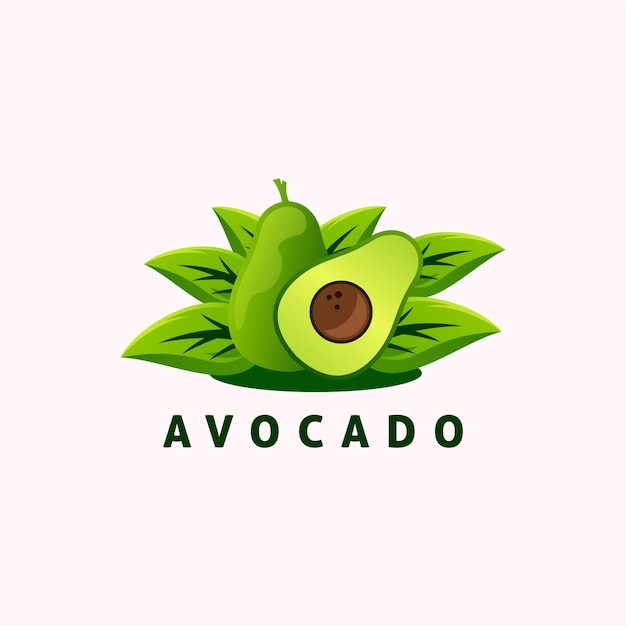 Vektor avocado-frucht-logo