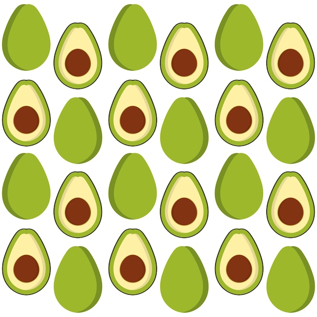 Avocado trägt hintergrunddesign früchte