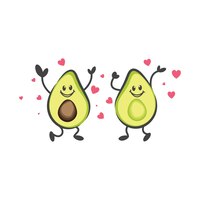 Vektor avocado-vektorsymbol-illustrationsdesign