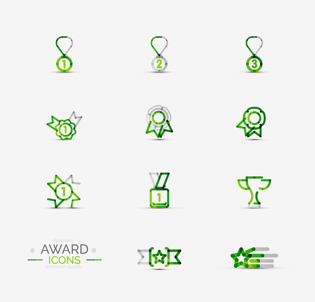 Award-icon-set logo-sammlung