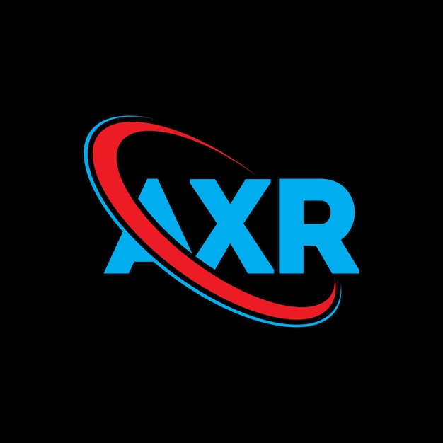 Vektor axr logo axr buchstabe axr schriftzeichen logo design initialen axr-logo mit kreis und großbuchstaben monogramm logo a xr typographie für technologie-geschäft und immobilien-brand