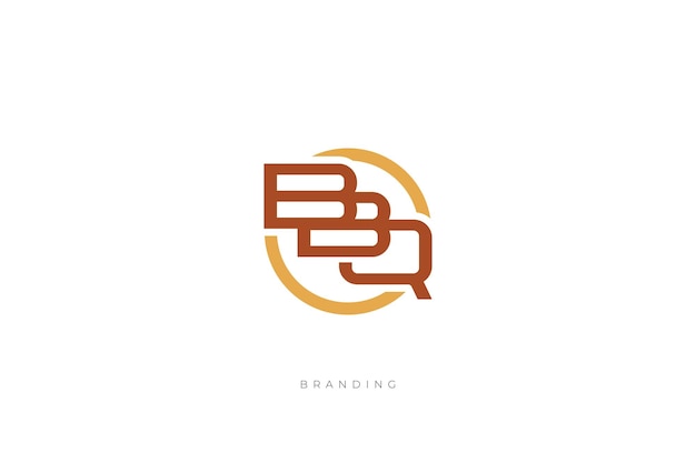 B-Buchstabe BBQ-Monogramm-Vektor-Logo-Buchstabenkombination Lettermark