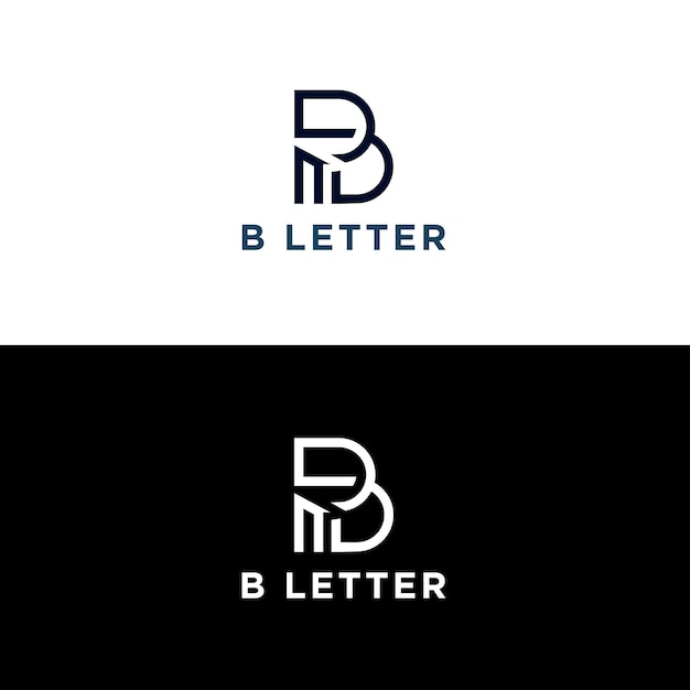 B-Buchstaben-Logo-Designvektorvorlage