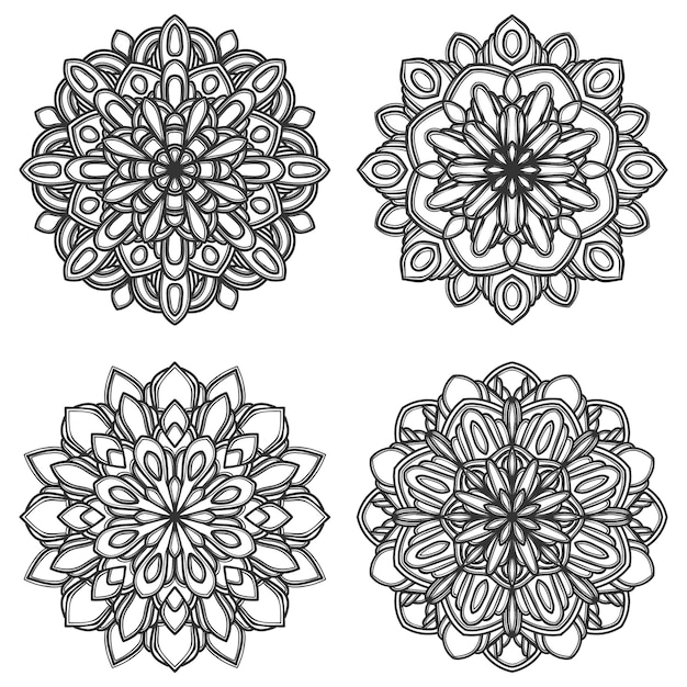 b & w Blumenlinie eingestellt