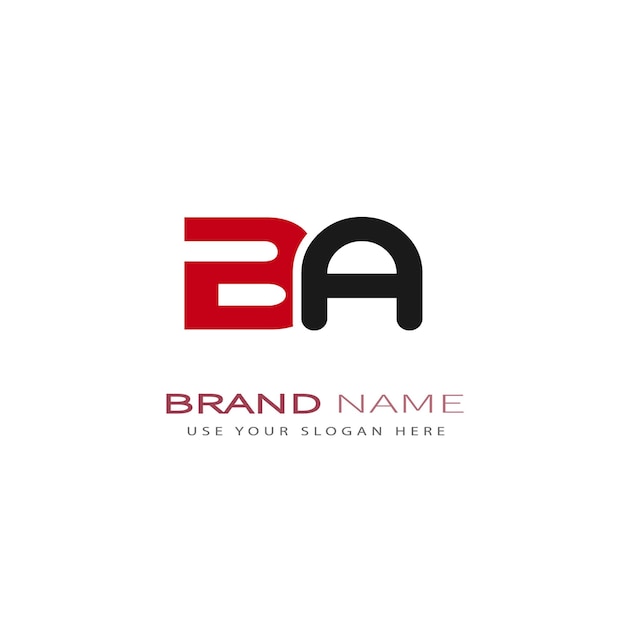 BA325 Buchstabe BA Logo-Design