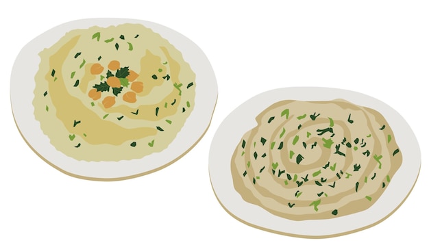 Baba Ganoush und Hummus