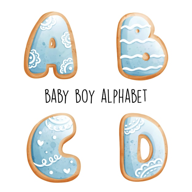 Baby-alphabet vektor-illustration