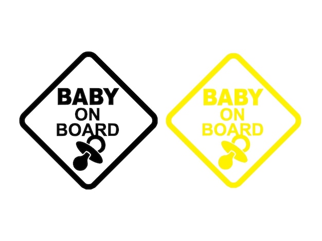 Baby-an-bord-vektor-autoaufkleber