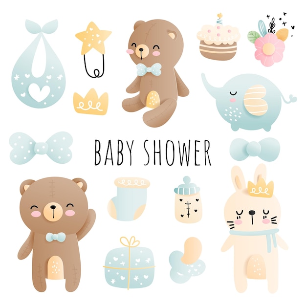 Baby-dusche-baby-element