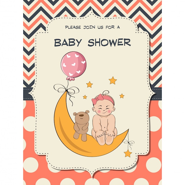 Baby-dusche-karte