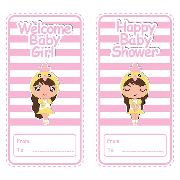 Baby-duschkarte