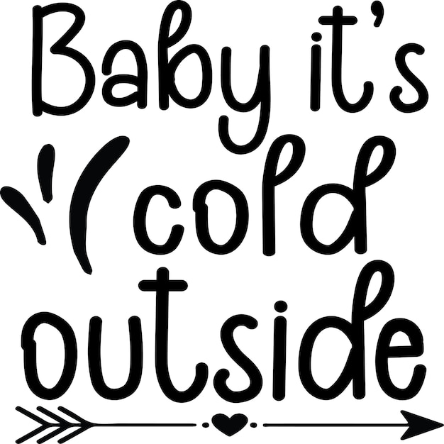 Vektor baby, es ist kalt draußen.