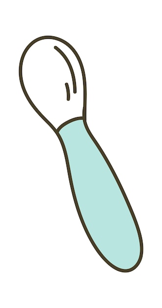 Baby-löffel-symbol vektor-illustration