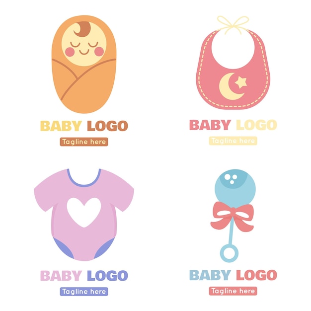 Vektor baby logo pack
