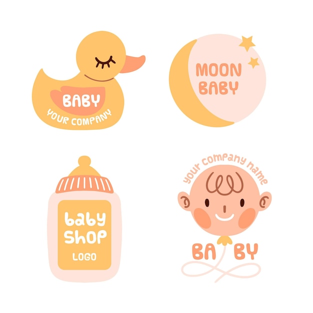 Baby Logo Sammlung Vorlage