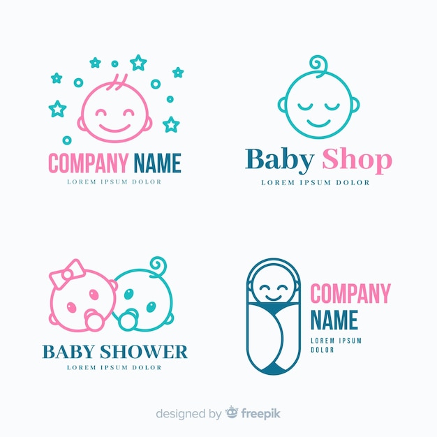 Vektor baby-logo-vorlage
