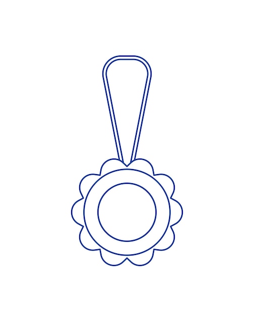 Vektor baby-medaille-symbol