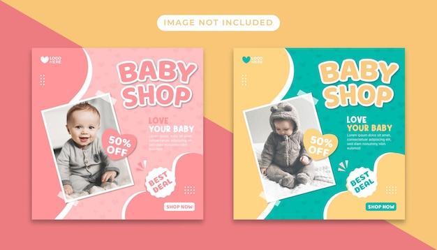 Baby-Shop-Social-Media-Banner-Post-Vorlage