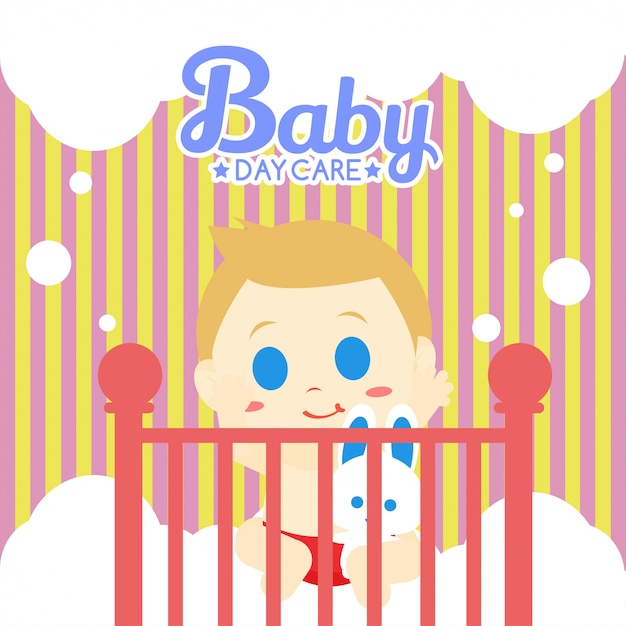 Baby-tagespflege-illustration