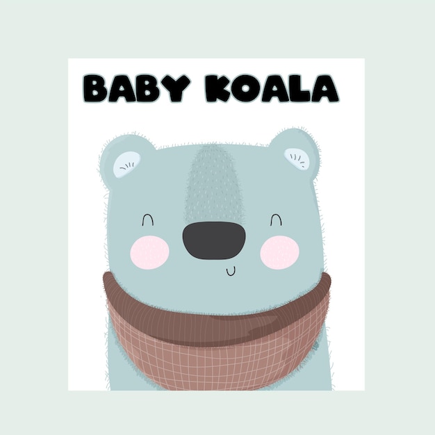 Vektor baby tier koala süß