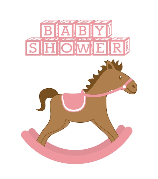 Babydesign über weißer hintergrundvektorillustration