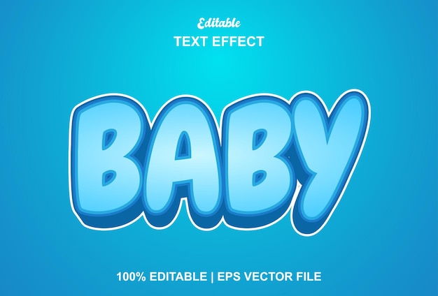 Babytexteffekt und editierbar
