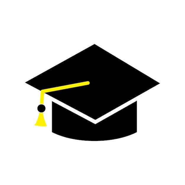 Bachelor-Hut-Logo-Vektor