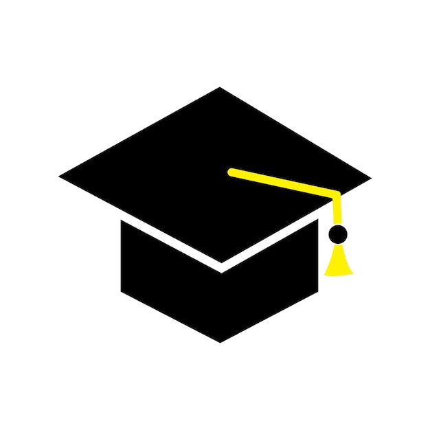 Bachelor-Hut-Logo-Vektor