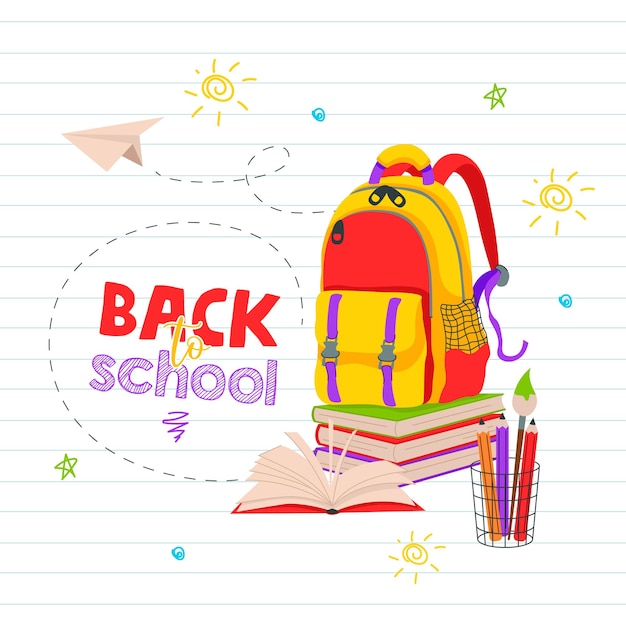 Vektor back_to_school_illustration