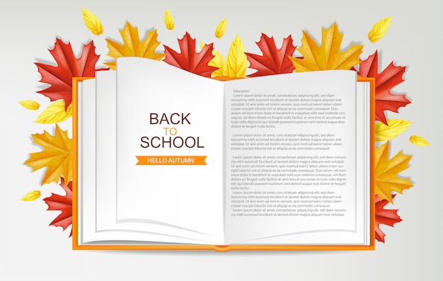 Back to school offenes buch