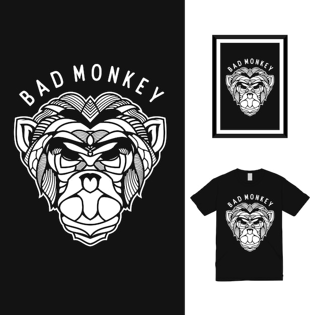 Bad Monkey T-Shirt Design