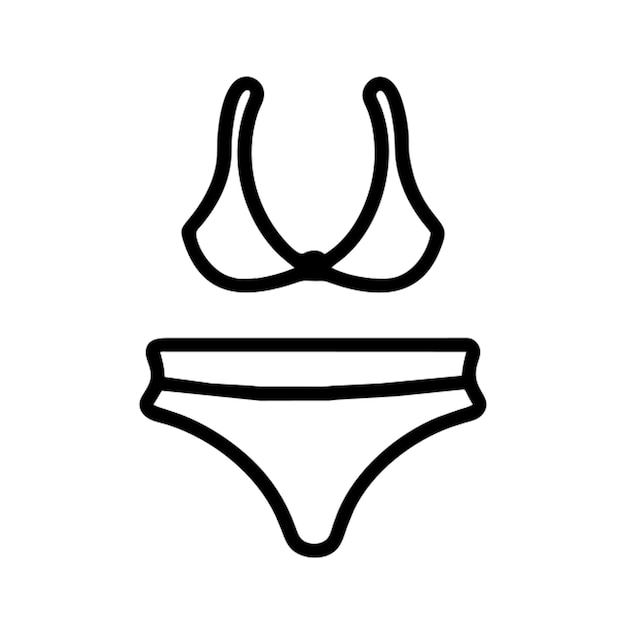 Badeanzüge Vergessen Sie nicht Ihren Badeanzug oder Ihre Hose, um sich an der Umrisse des Wassersymbols zu erfreuen