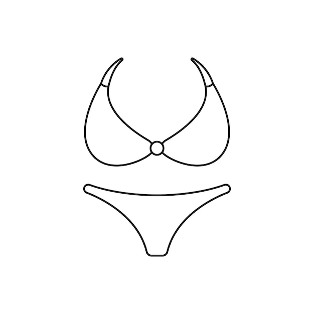 Badeanzug-Symbol oder -Logo