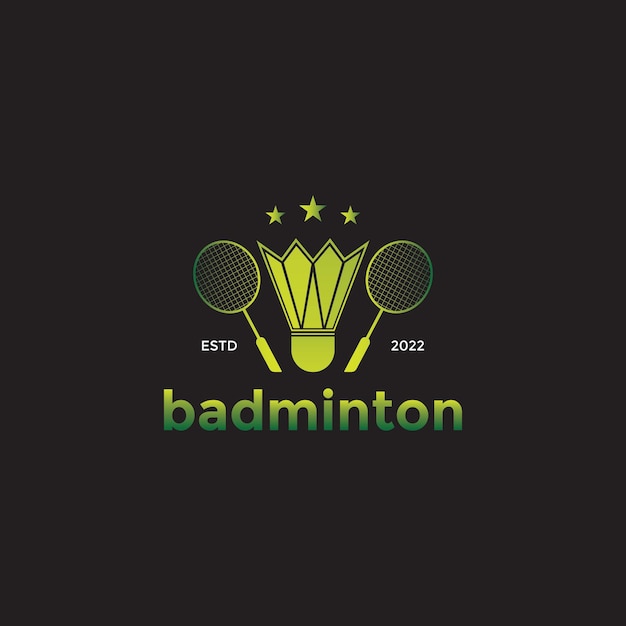 Badminton-logo-design-vorlage