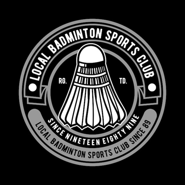 Vektor badminton-logo
