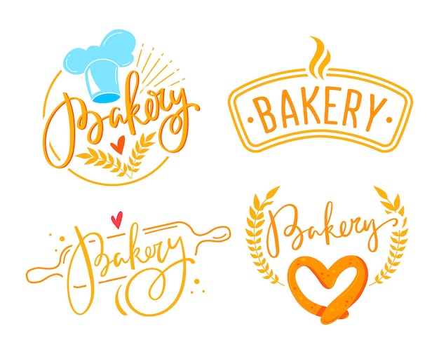 Bäckerei-Logo-Set