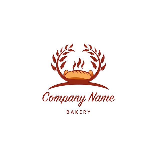Bäckerei-logo-vorlage für branding-design
