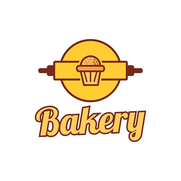 Bäckerei und dessert logo zeichen vorlage emblem vektor design