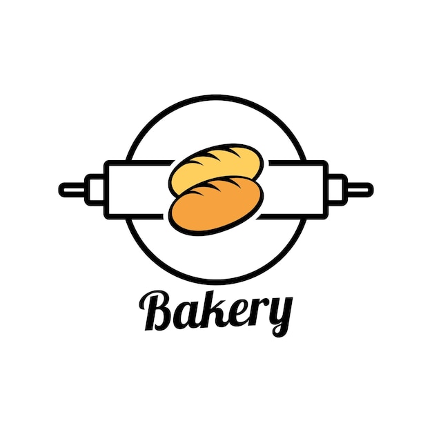 Bäckerei und dessert logo zeichen vorlage emblem vektordesign