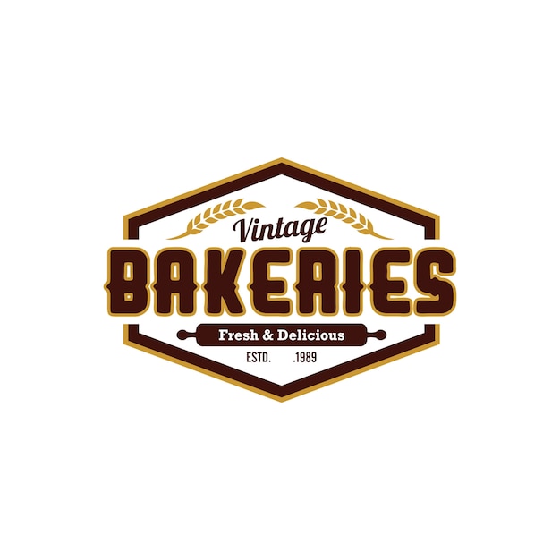 Bäckerei vintage logo