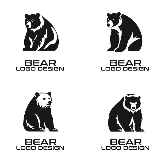 Bären-Vektor-Logo-Design
